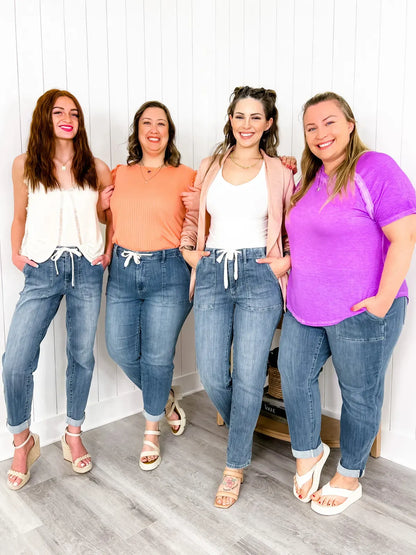 Damesjeans in joggingstijl - Miley