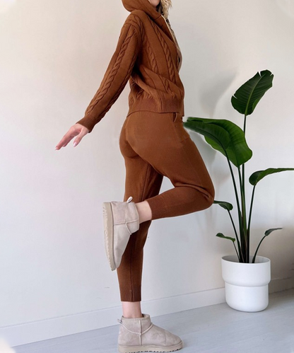 Beaumont Co-ord Set | 2-delige set met vest en casual jacquardtrui voor dames