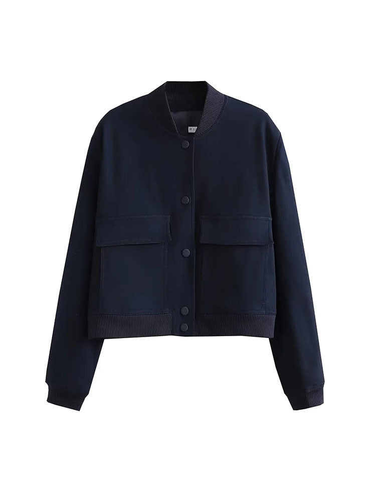 Zwarte bomber jacket