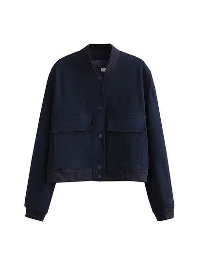 Zwarte bomber jacket