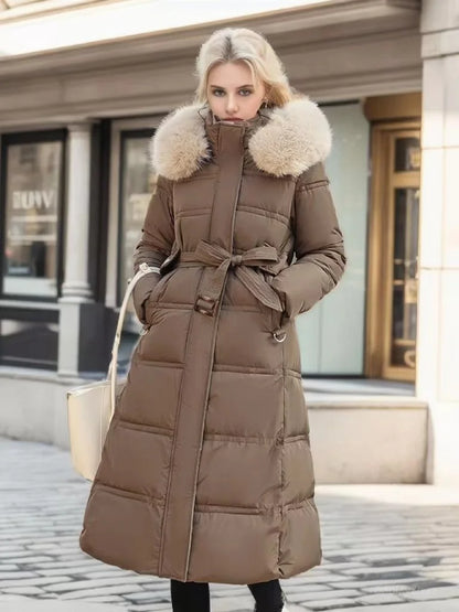 Ether - Luxueuze lange Parka-jas