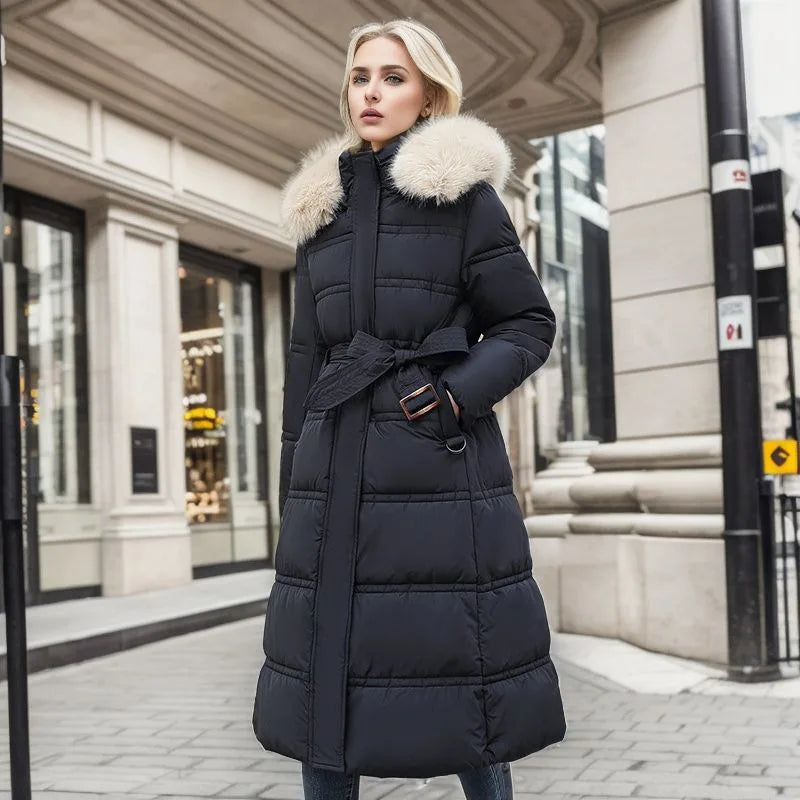 Ether - Luxueuze lange Parka-jas