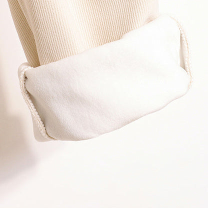 Effen warme broek voor dames