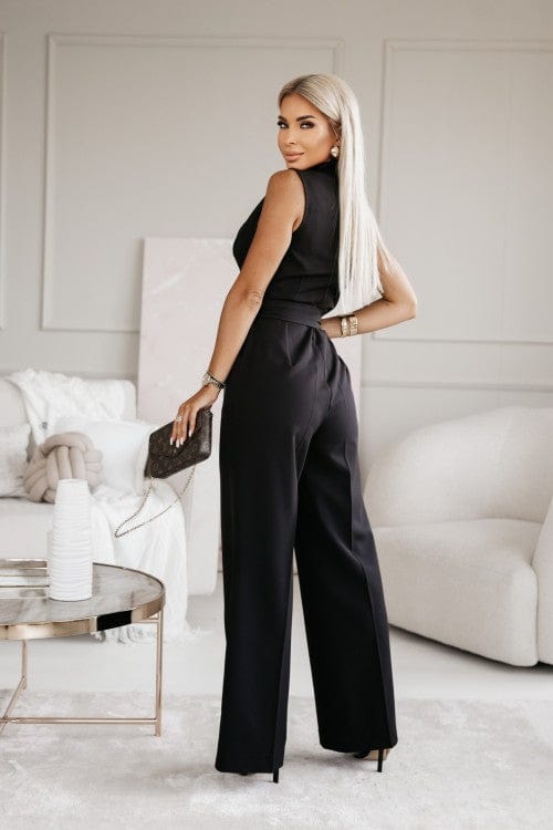 Stormi | Elegante mouwloze jumpsuit met ceintuur