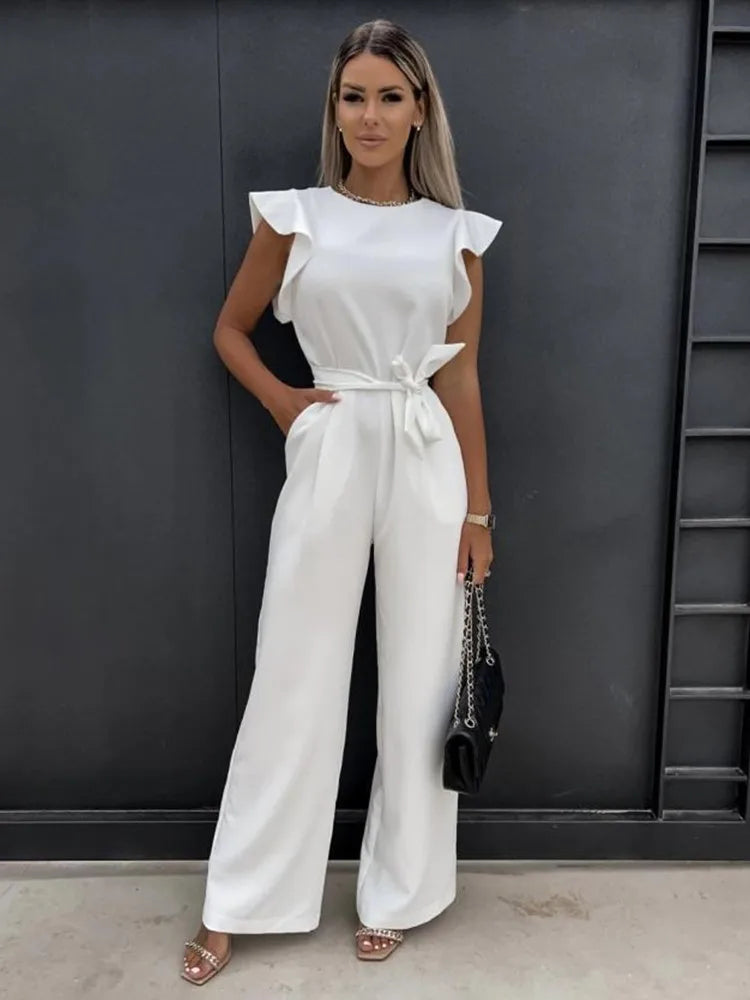 Jean | Elegante jumpsuit met wijde pijpen