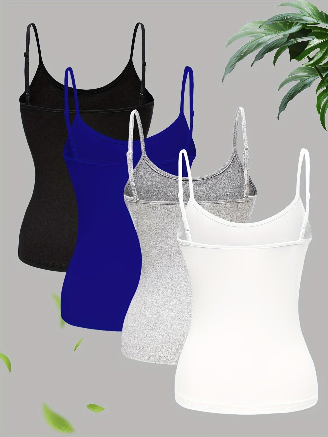 Effen 4-pack Cami Tops - Scarlett