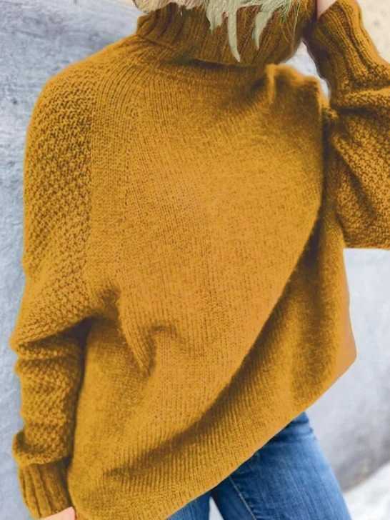 Clara - Chique Herfst Gebreide Coltrui voor Vrouwen