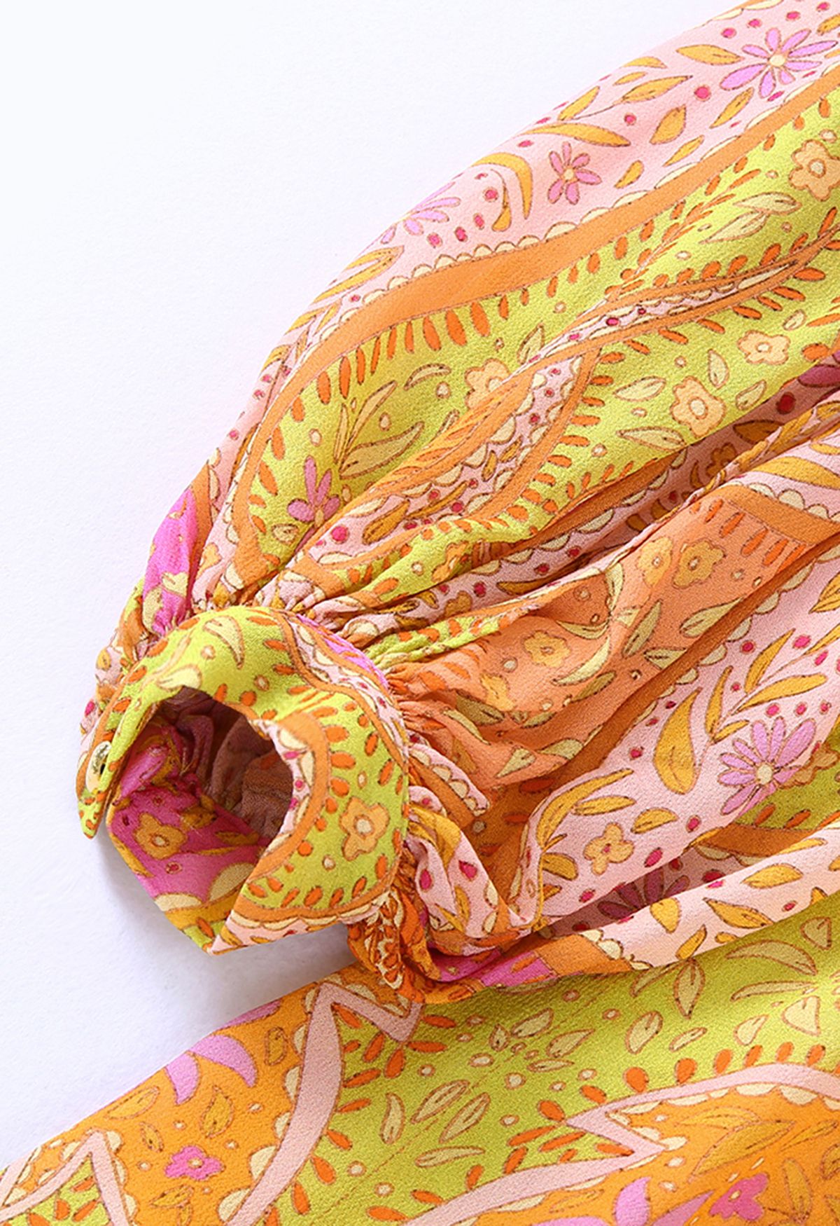 Mia - Paisley Chiffon Zomerjurk voor Vrouwen