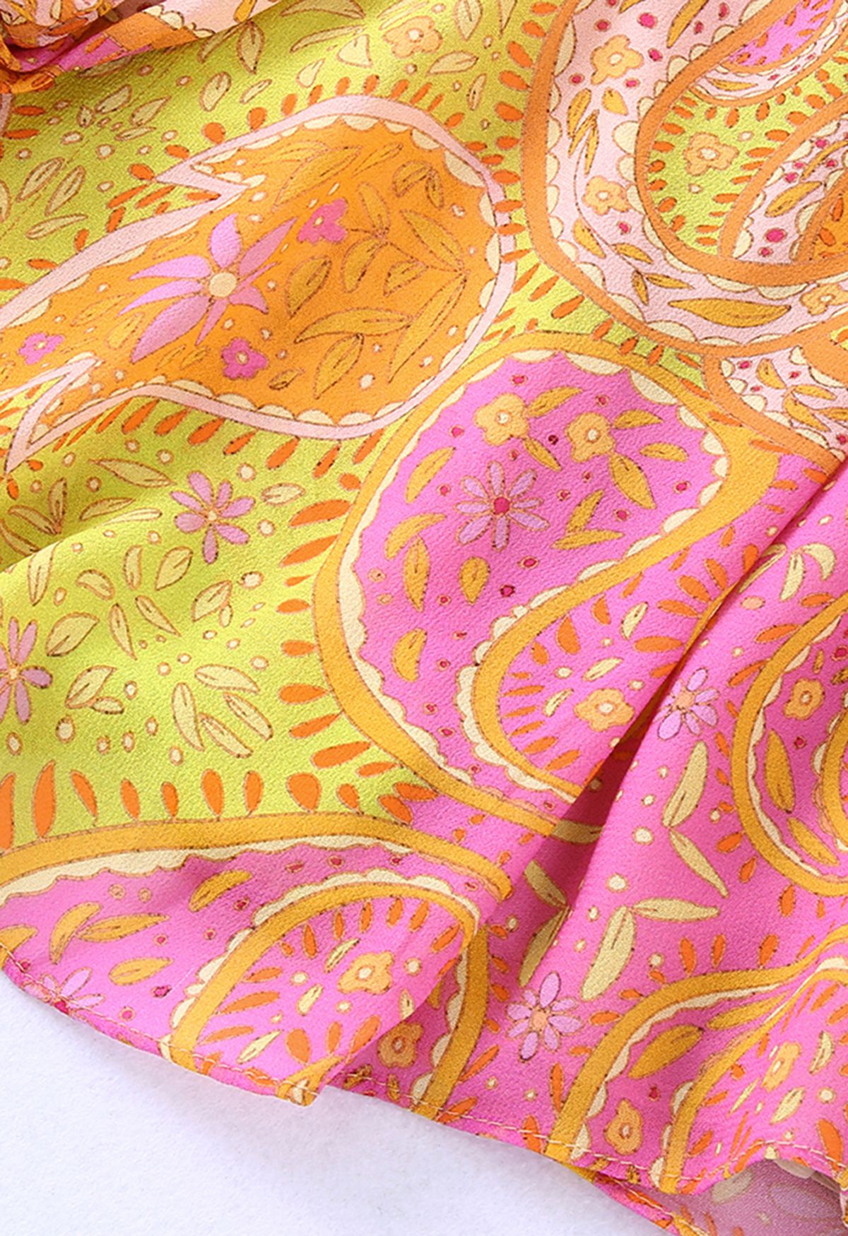 Mia - Paisley Chiffon Zomerjurk voor Vrouwen