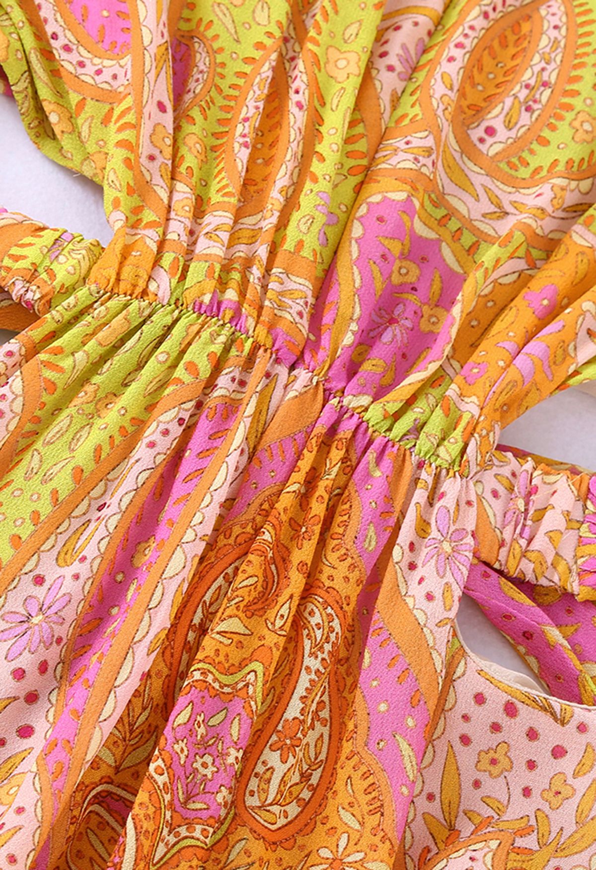 Mia - Paisley Chiffon Zomerjurk voor Vrouwen