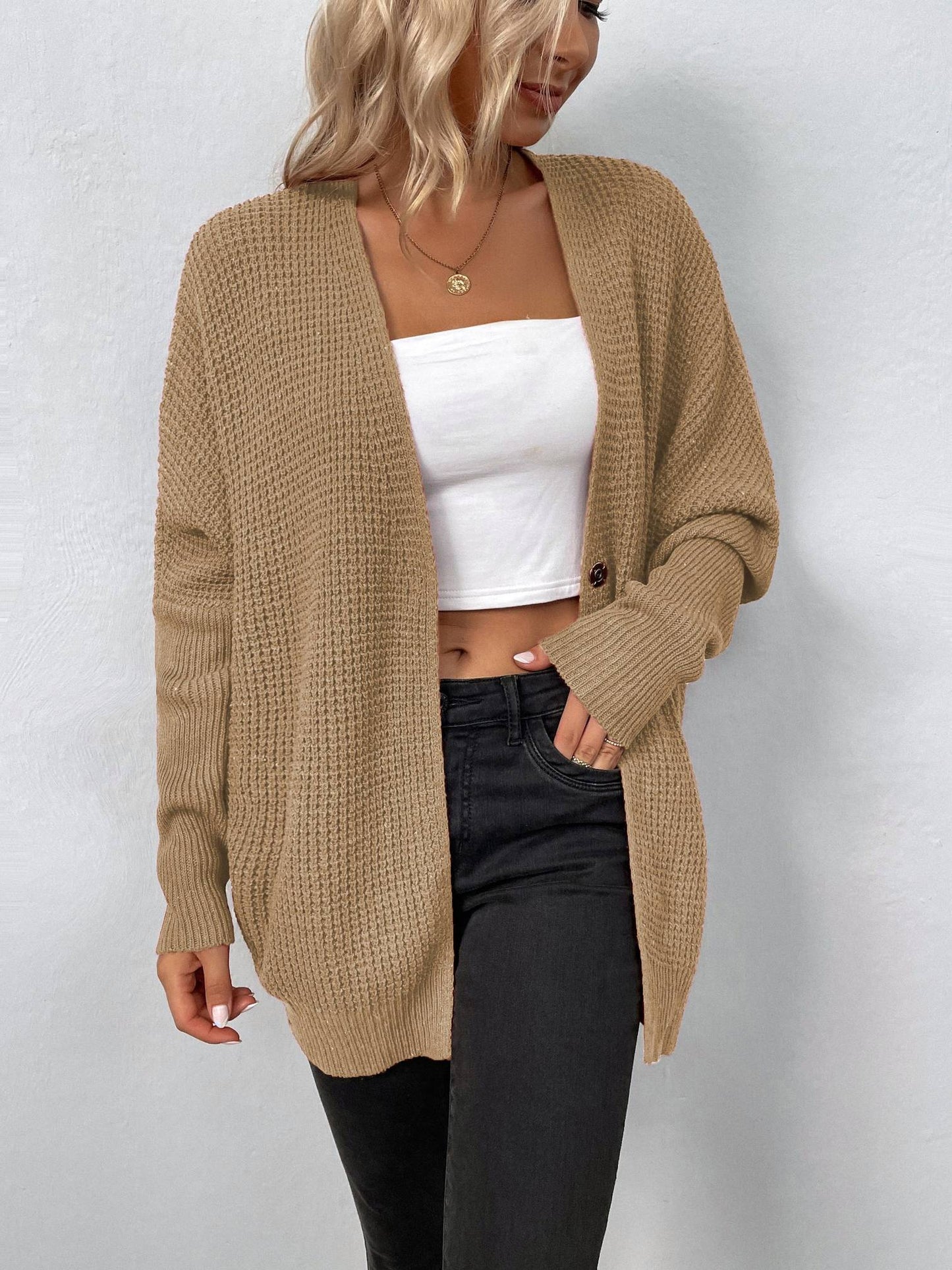 Winter gebreide cardigan