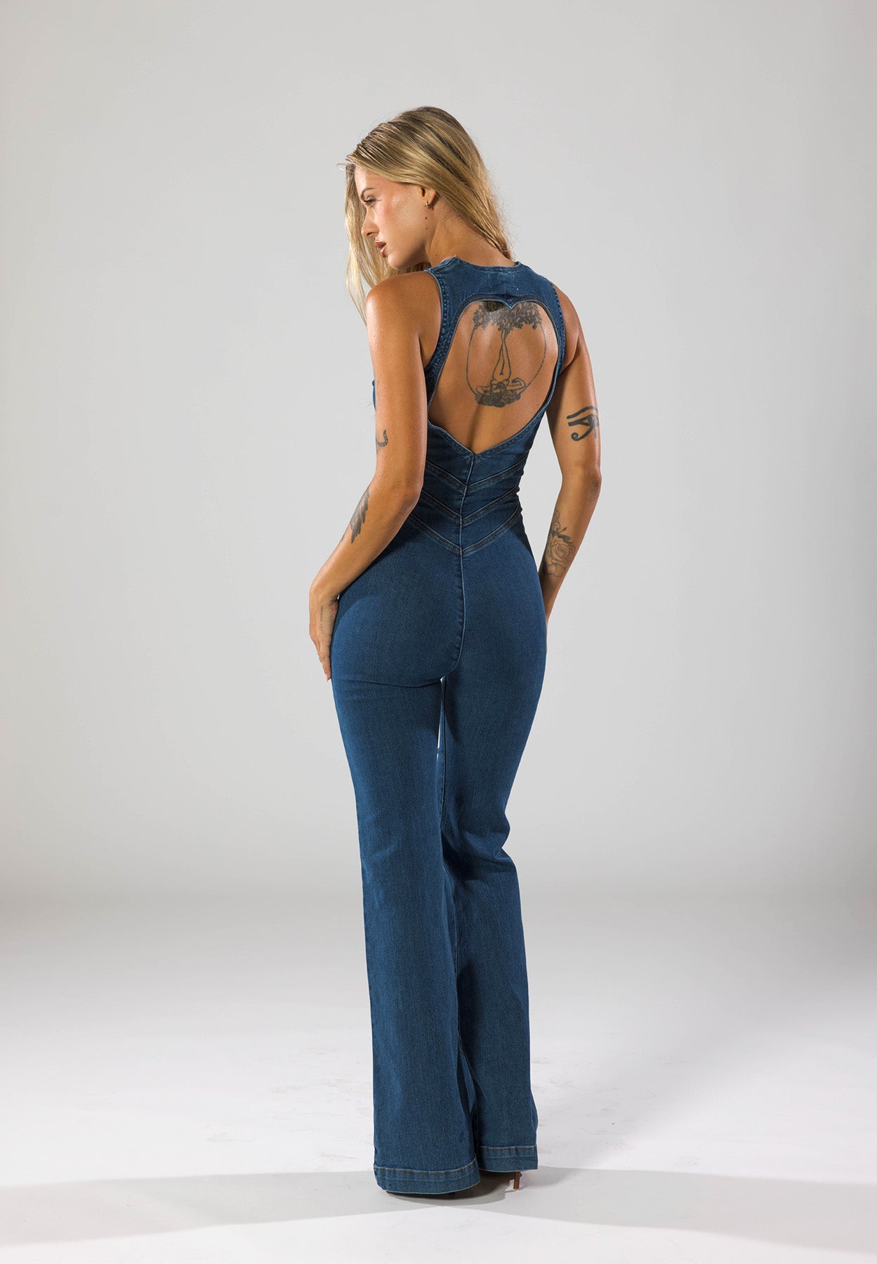 Roza | klassieke denim jumpsuit