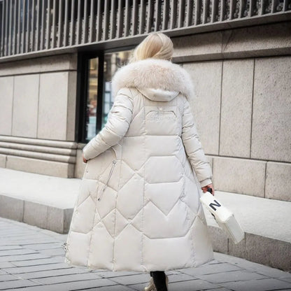 Manila - Lange Winterjas met Bontmuts