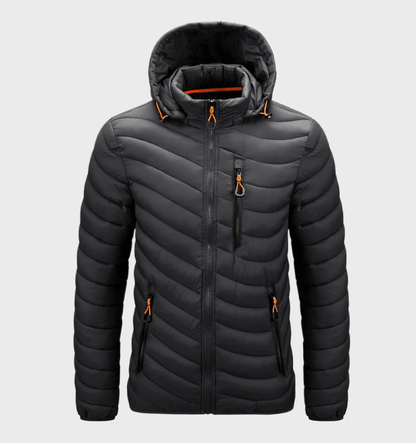Blake - warme, slim-fit waterdichte winterjas met capuchon, zakken en ritssluiting