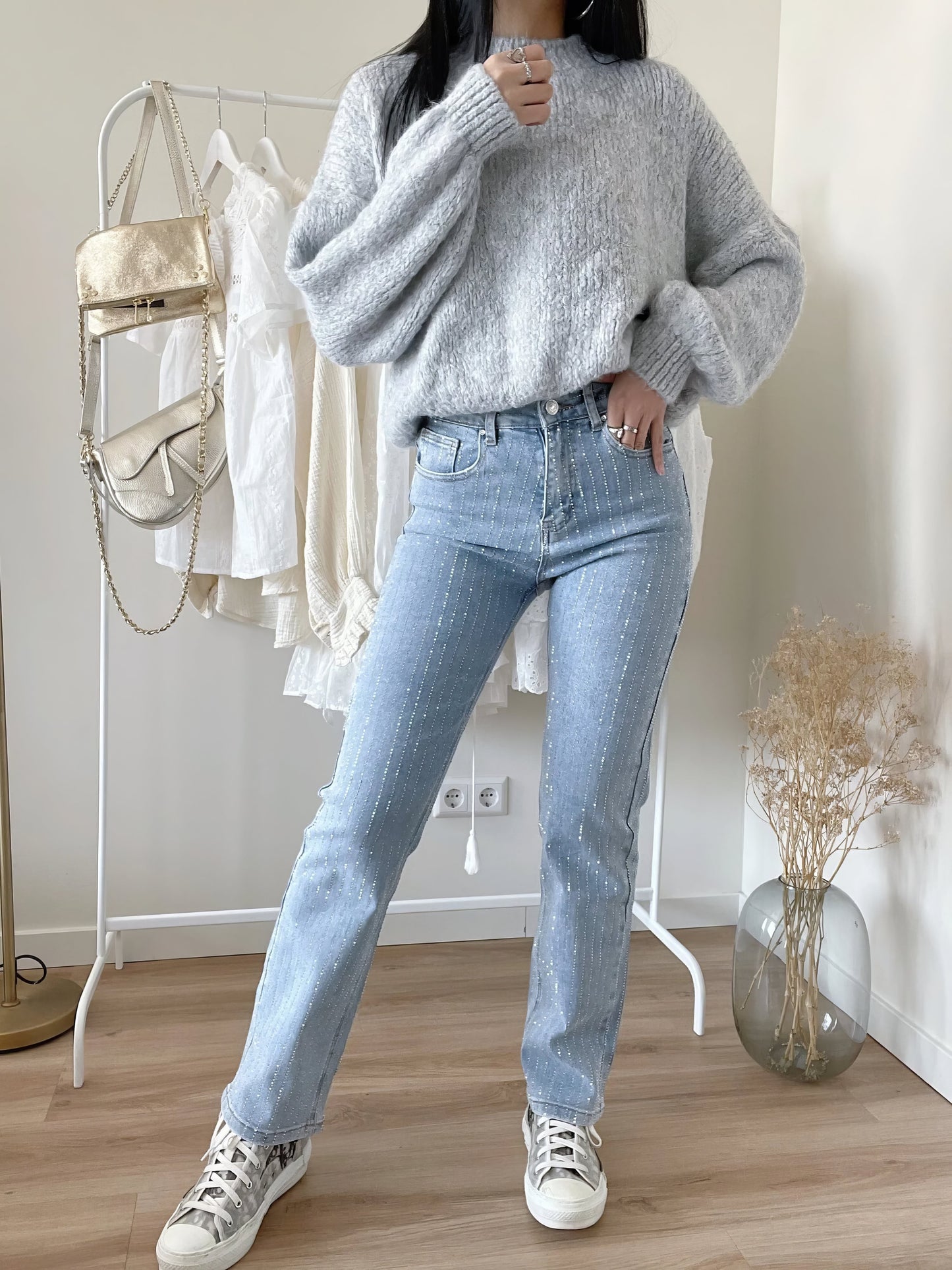 Janny - Glitter dames jeans