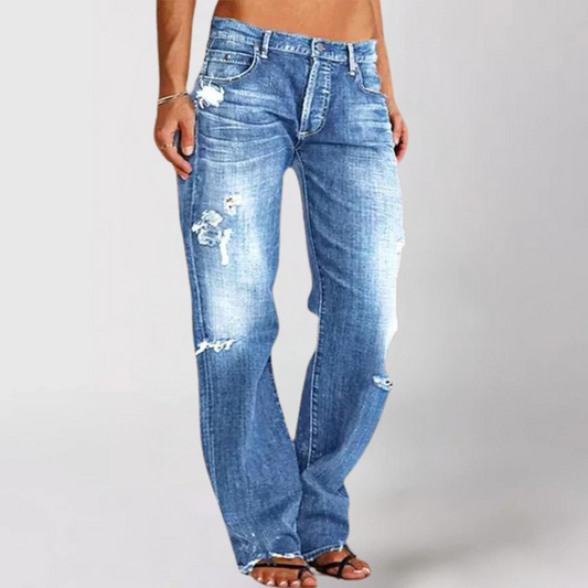 Sonya - Losse, wijde denim jeans voor dames