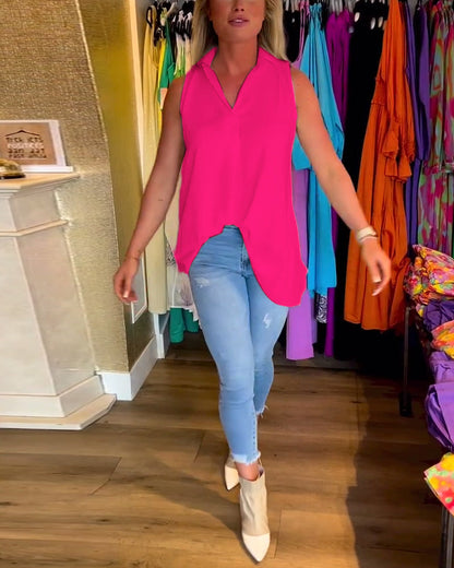 Ilse | luchtige mouwloze tuniek