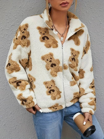 Vest met beerpatroon