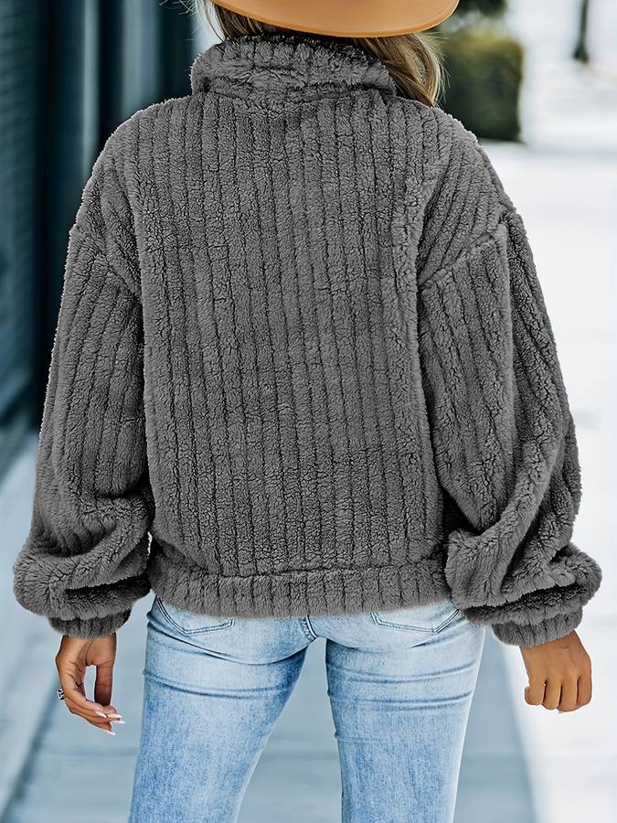 Perfect Fit jasje met watervalkraag