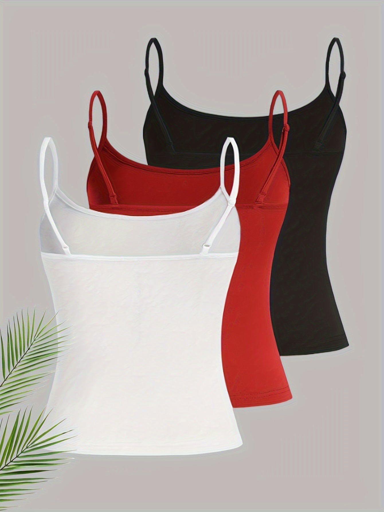 Effen 3-pack Cami Tops - Daisy