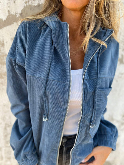 Chessie - Casual jas met rits en capuchon