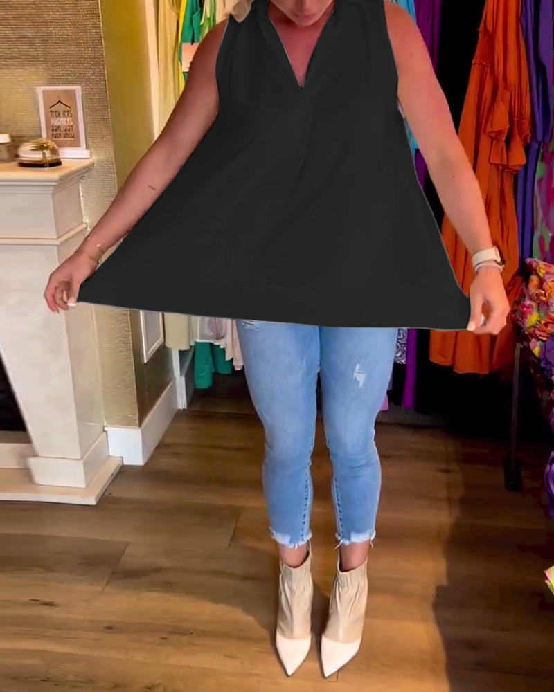 Ilse | luchtige mouwloze tuniek