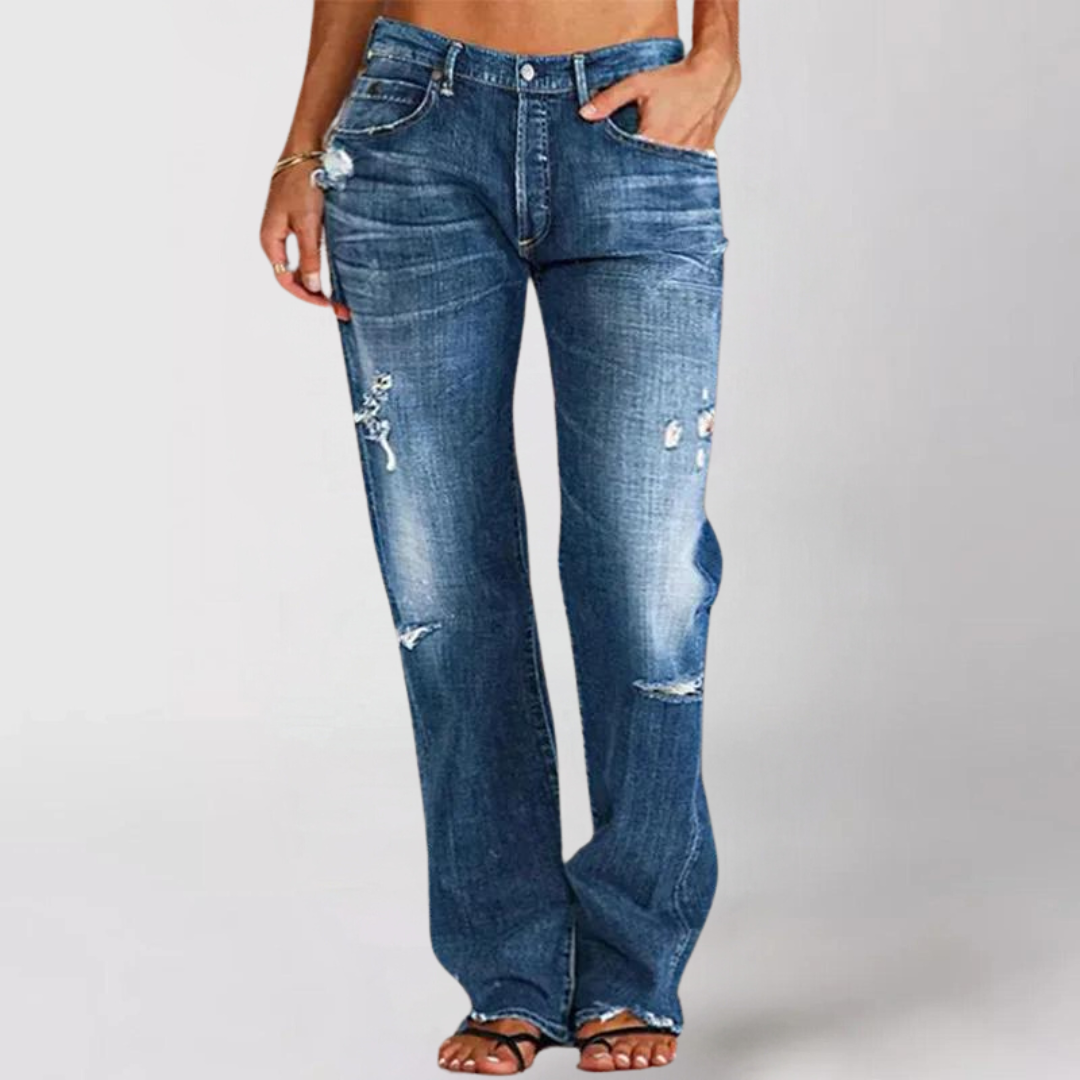 Sonya - Losse, wijde denim jeans voor dames
