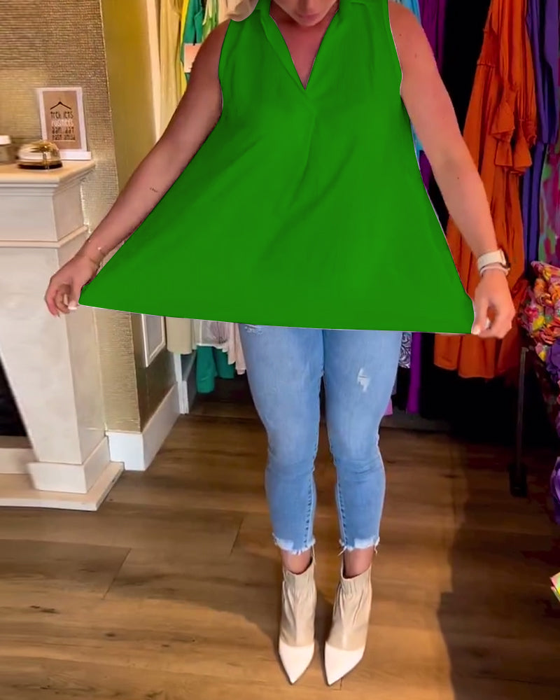 Ilse | luchtige mouwloze tuniek