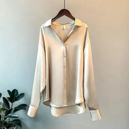 Ziza Satijnen Blouse | Comfortabel elegant overhemd voor vrouwen