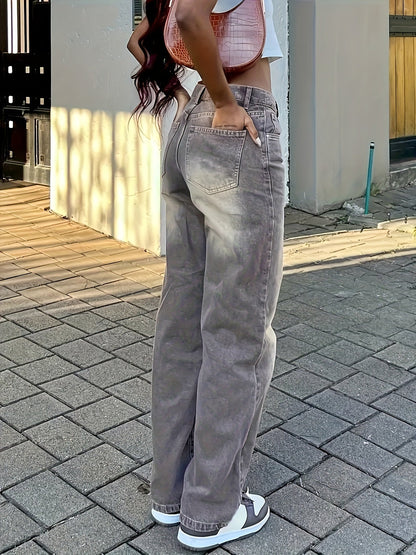 Rekbaar Retro broek met verwrongen look - Amelia