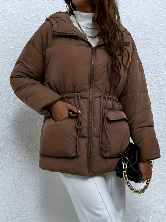 Casual bruine bomberjas