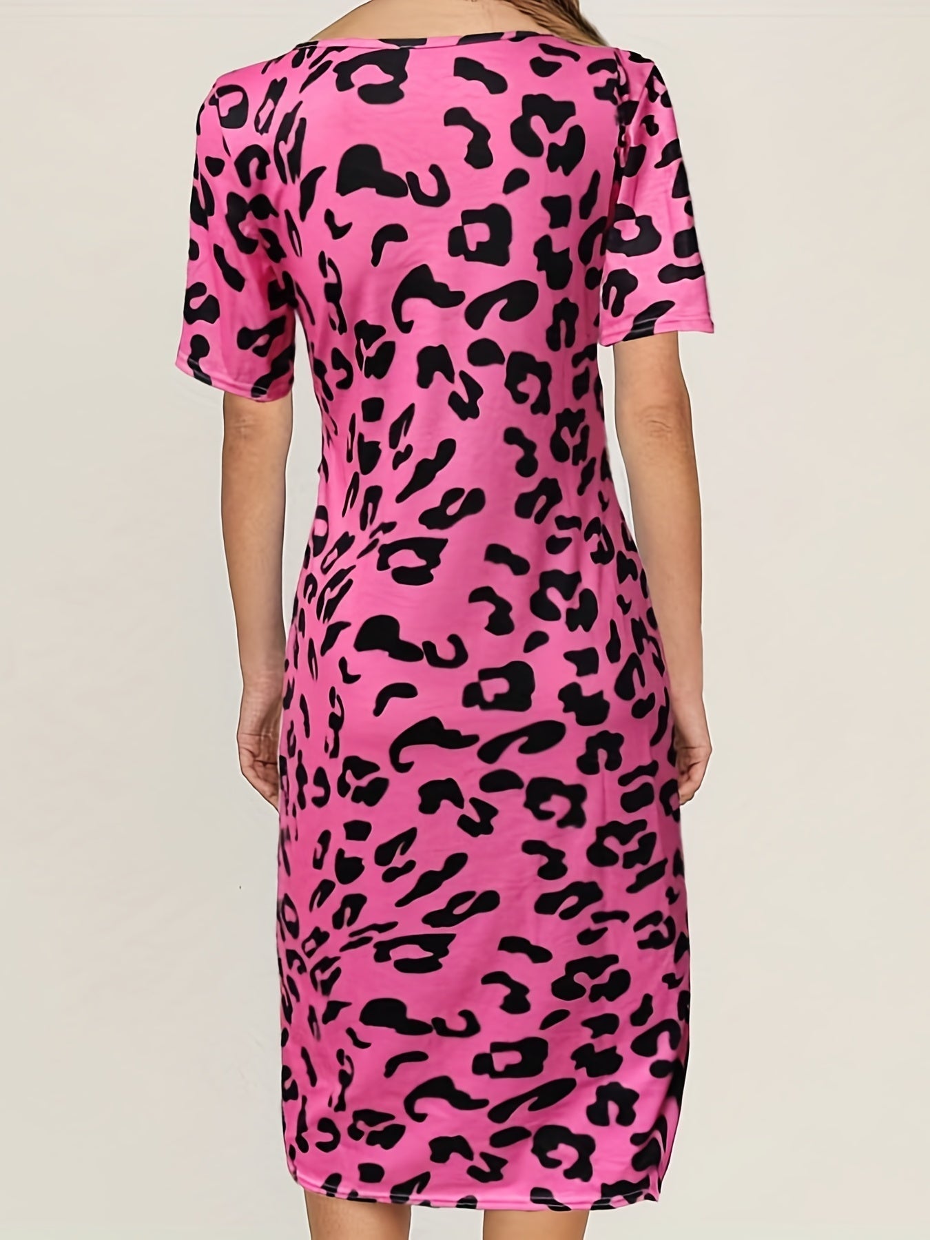 Splitjurk met luipaardprint - Addison