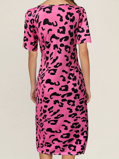 Splitjurk met luipaardprint - Addison