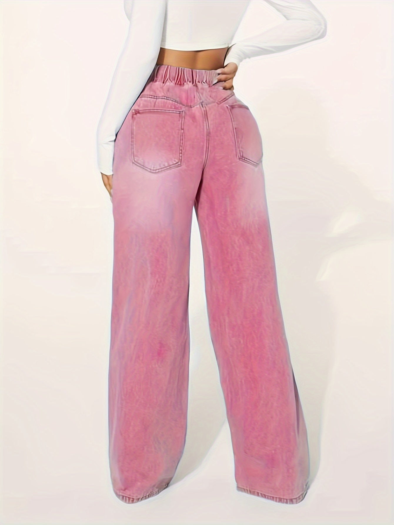 Blauwe Baggy Jeans met koord - Sophia