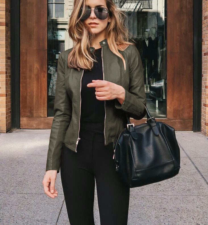 Maxmala leren jack | Elegante leren-look jas voor dames