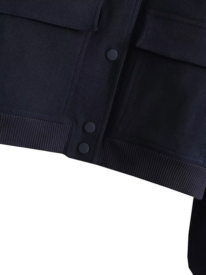 Zwarte bomber jacket