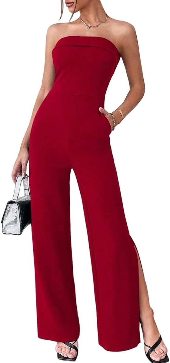 Ethyle - Elegante rugloze jumpsuit