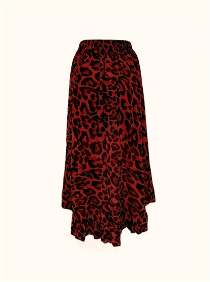 Luipaardprint elegante tweedelige set - Zoey