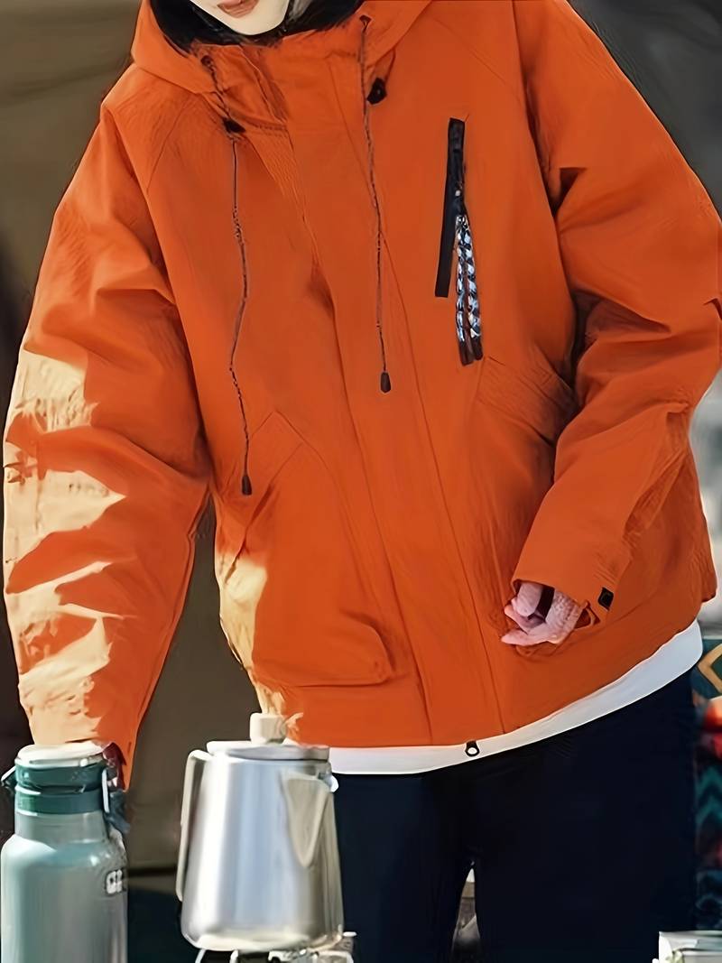 Kamela | Windjack met trekkoord en ritssluiting