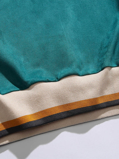 Cassandra - Drie Lijnen Gespleten Fluweel Sweatshirt