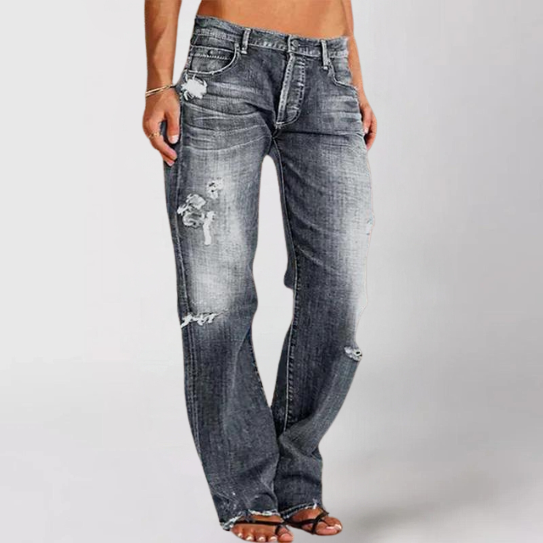 Sonya - Losse, wijde denim jeans voor dames
