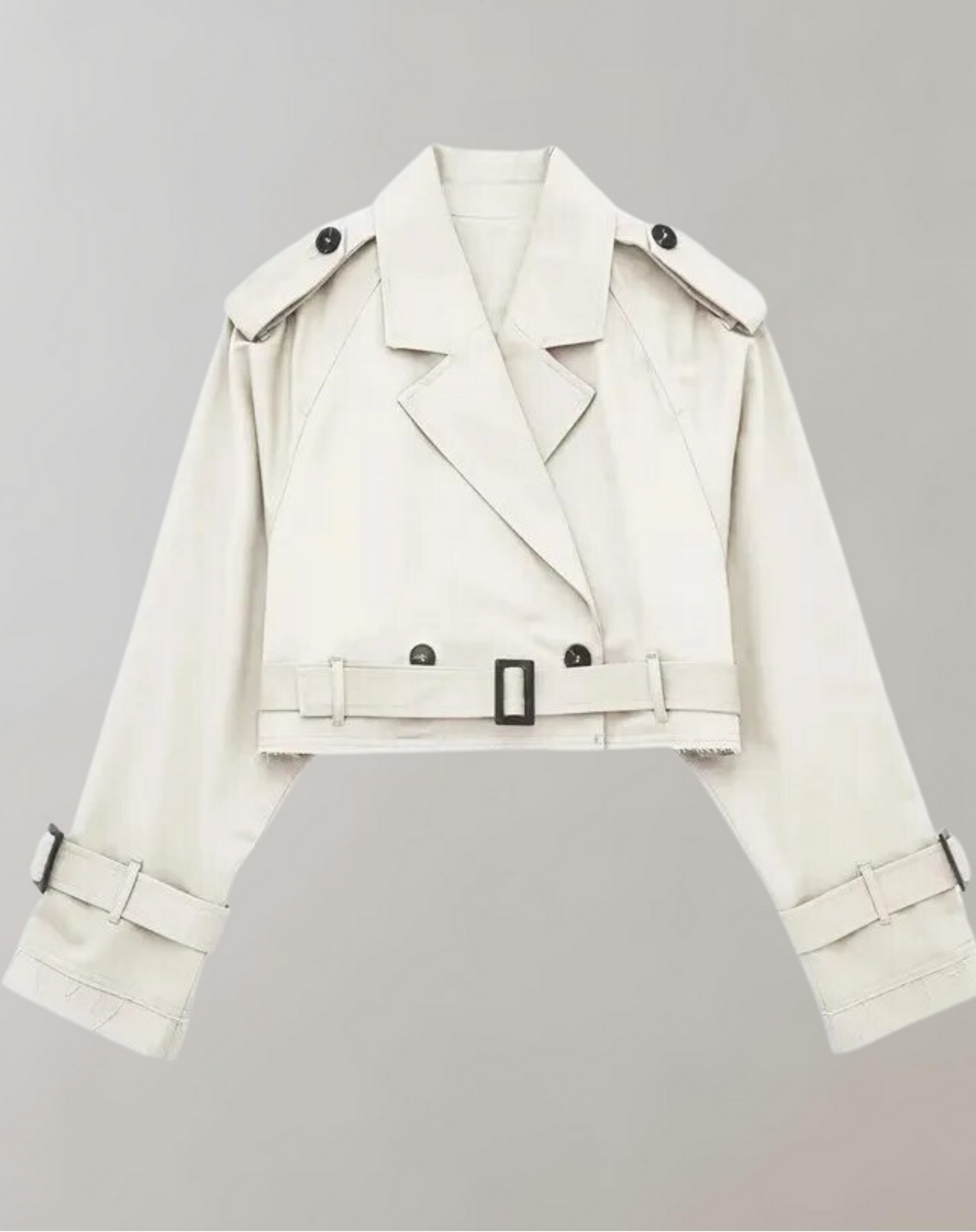 ModeParisienne® Haley - Cropped Windbreaker Jas met Verstelbare Riem