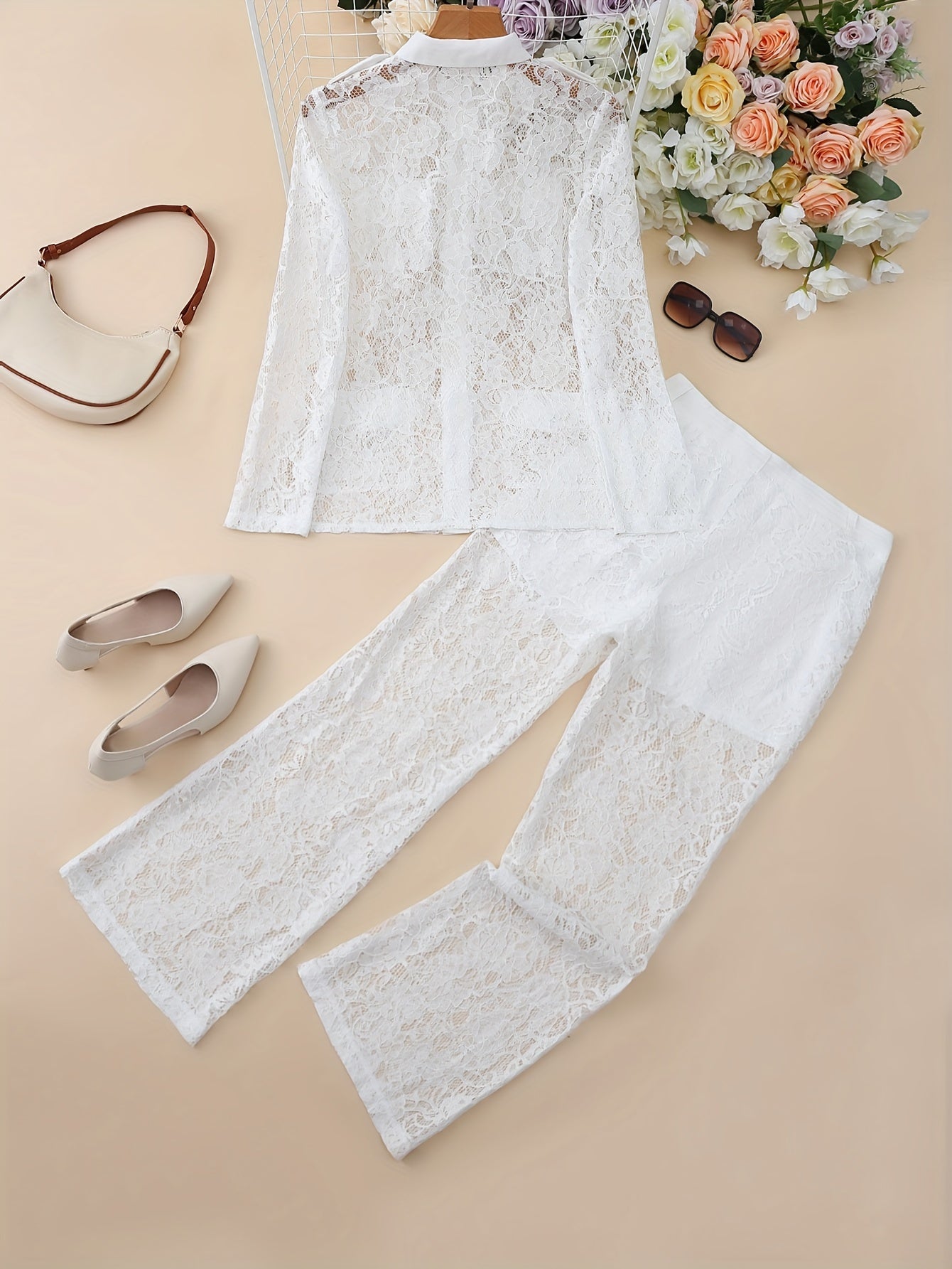 Elegante Effen Broek Set - Lucy