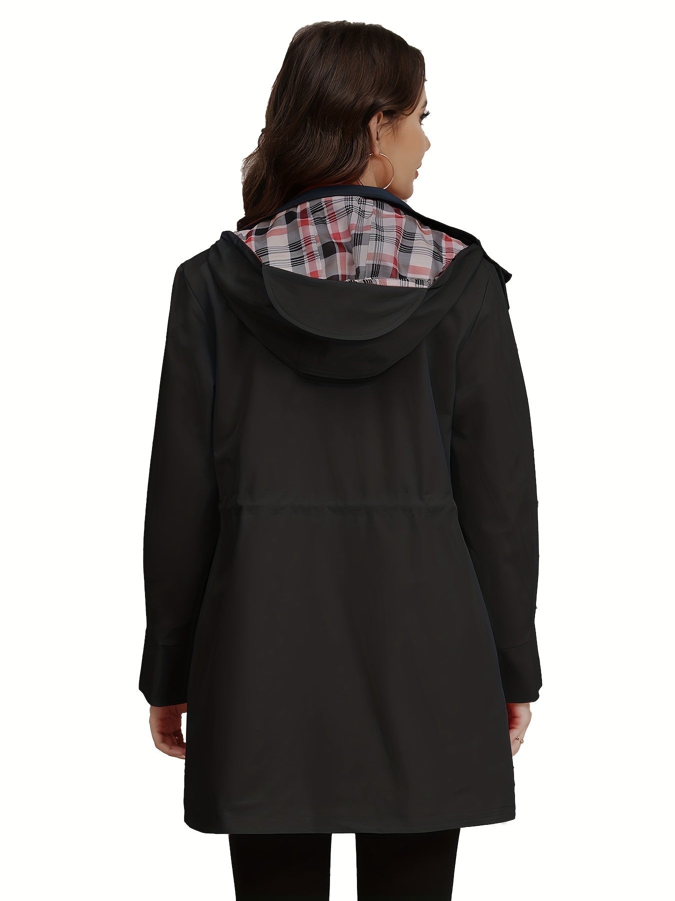 Hasel - Modieuze Hoodie Mantel met Zak voor Dames