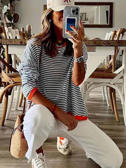 Dunne Gestreepte Trui