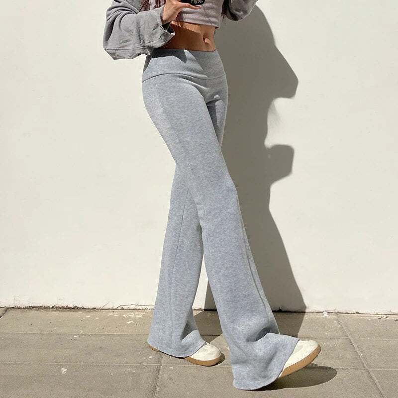 Drusilla - Casual Lage Taille Uitlopende Broek