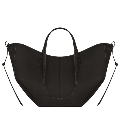 Luca | ruime en elegante leren tas met verfijnde afwerkingen