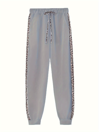 Casual tweedelige set met luipaardprint - Stella