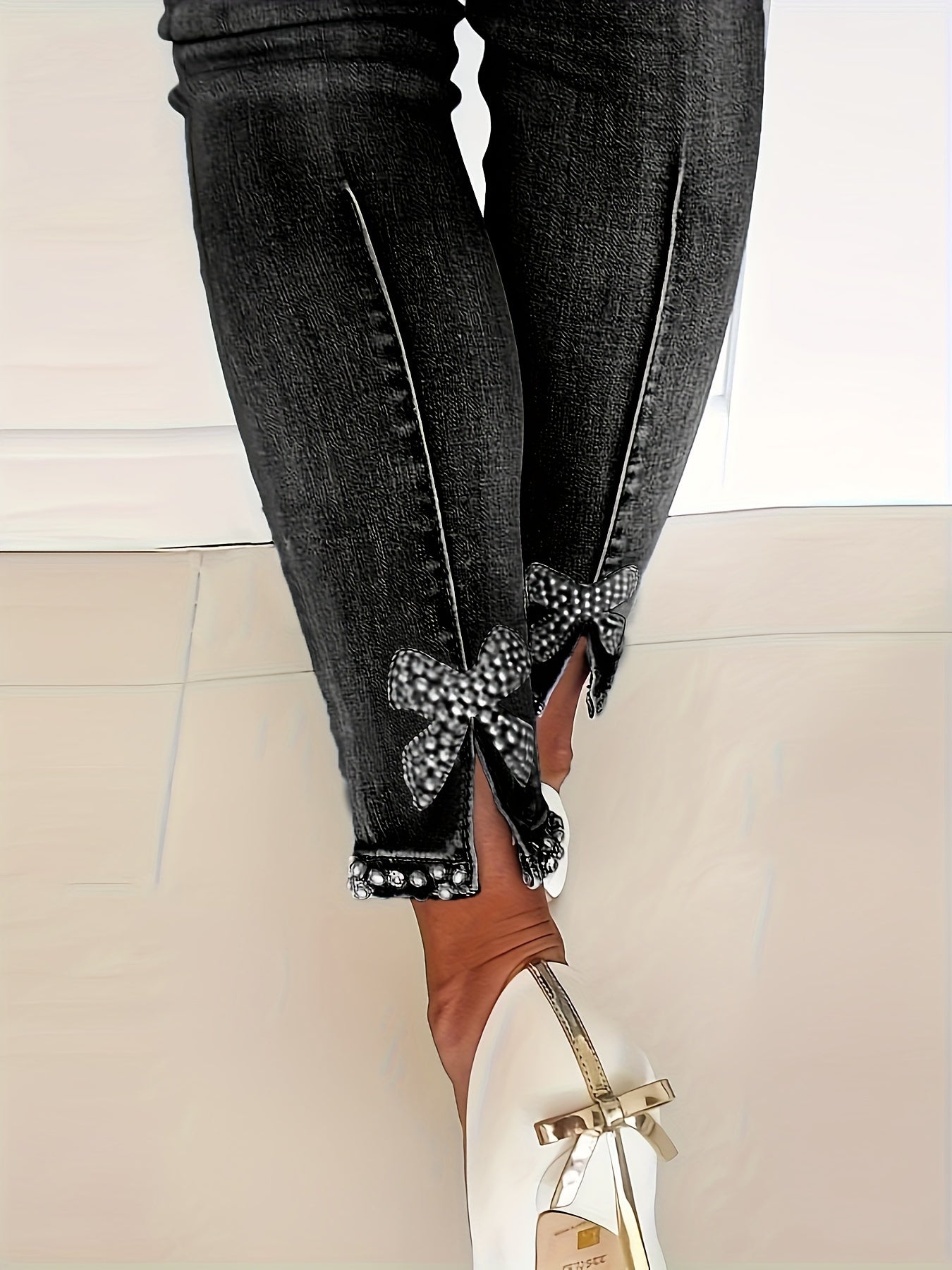 Blauwe high-stretch skinny jeans – Isabella