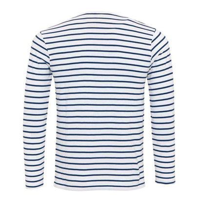 Josh - Gestreept Henley Kraag Lange Mouwen Shirt